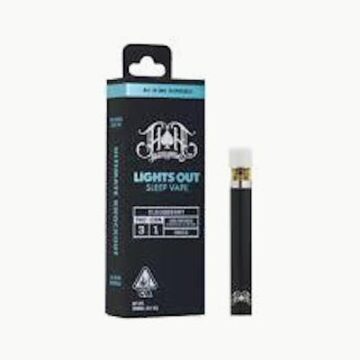 front and unboxed image of Heavy Hitters lights out vape pen for sale