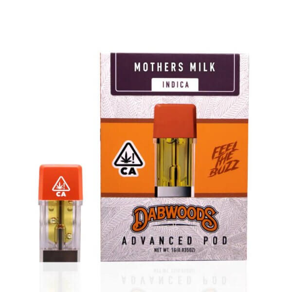 image showing front of dabwood 1g mother milk on sale